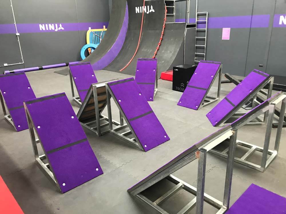 Ninja Nation Obstacles: What Makes us Different! steps sonic steps at a Ninja Warrior gym in Melbourne, Australia.