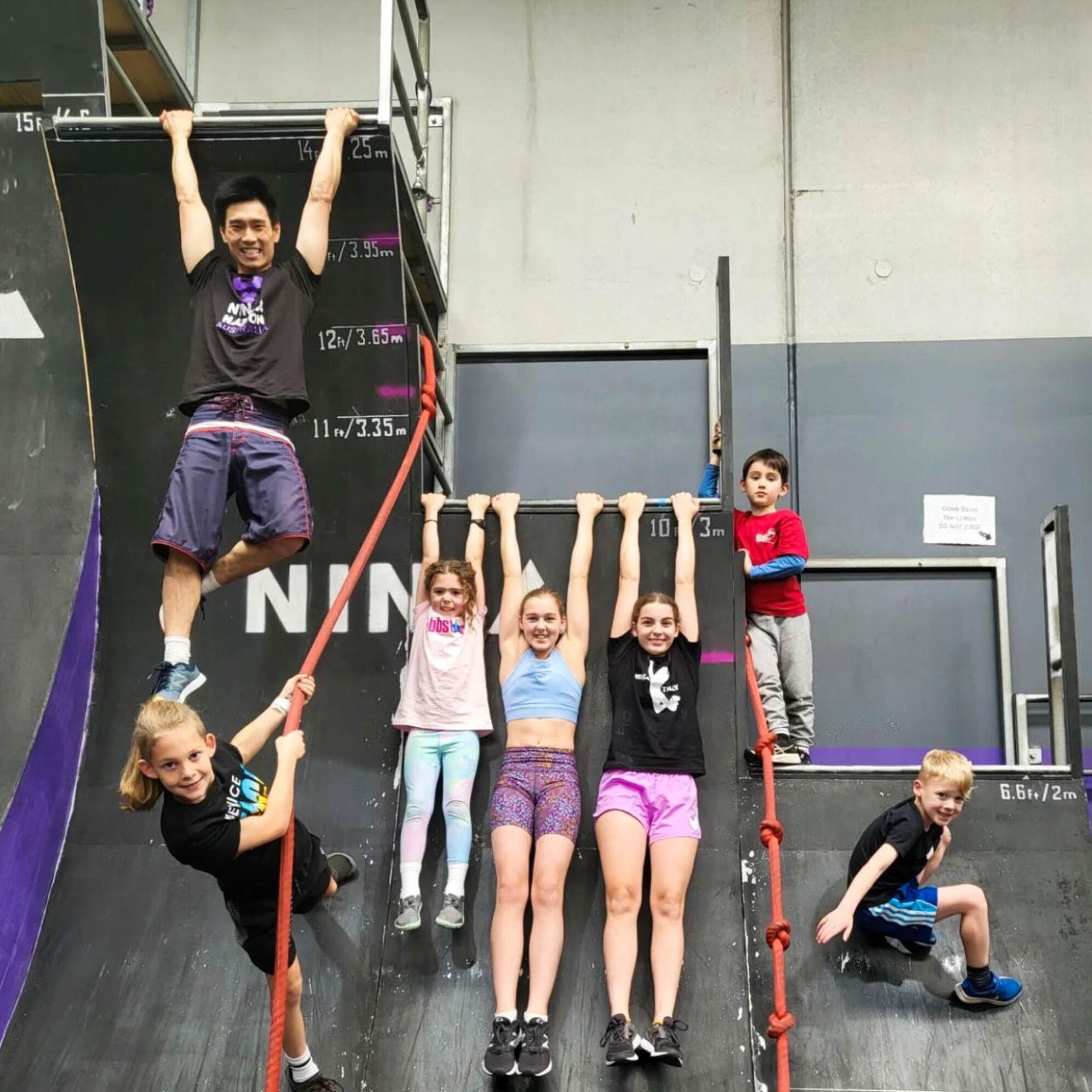 Post 0-11 Post 0 11 uai at a Ninja Warrior gym in Melbourne, Australia.