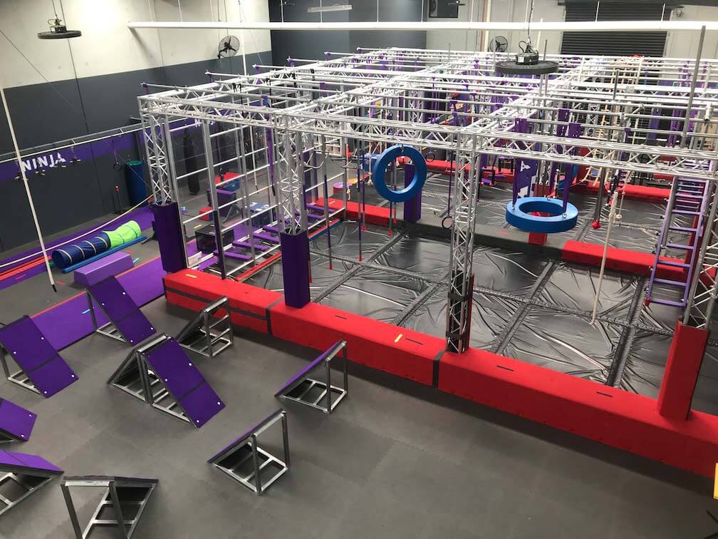 our-facility-from-mega-wall our facility from mega wall at a Ninja Warrior gym in Melbourne, Australia.
